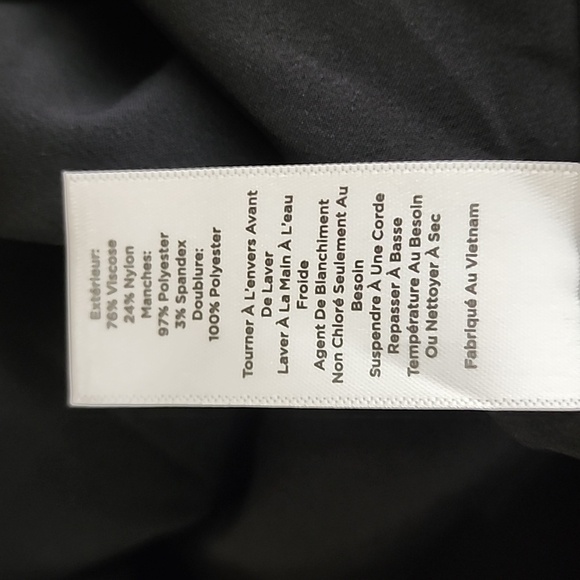 NWT Talbots Sequin Sleeve Black Velvet Fit n Flare Dress Size 6 - Picture 16 of 16